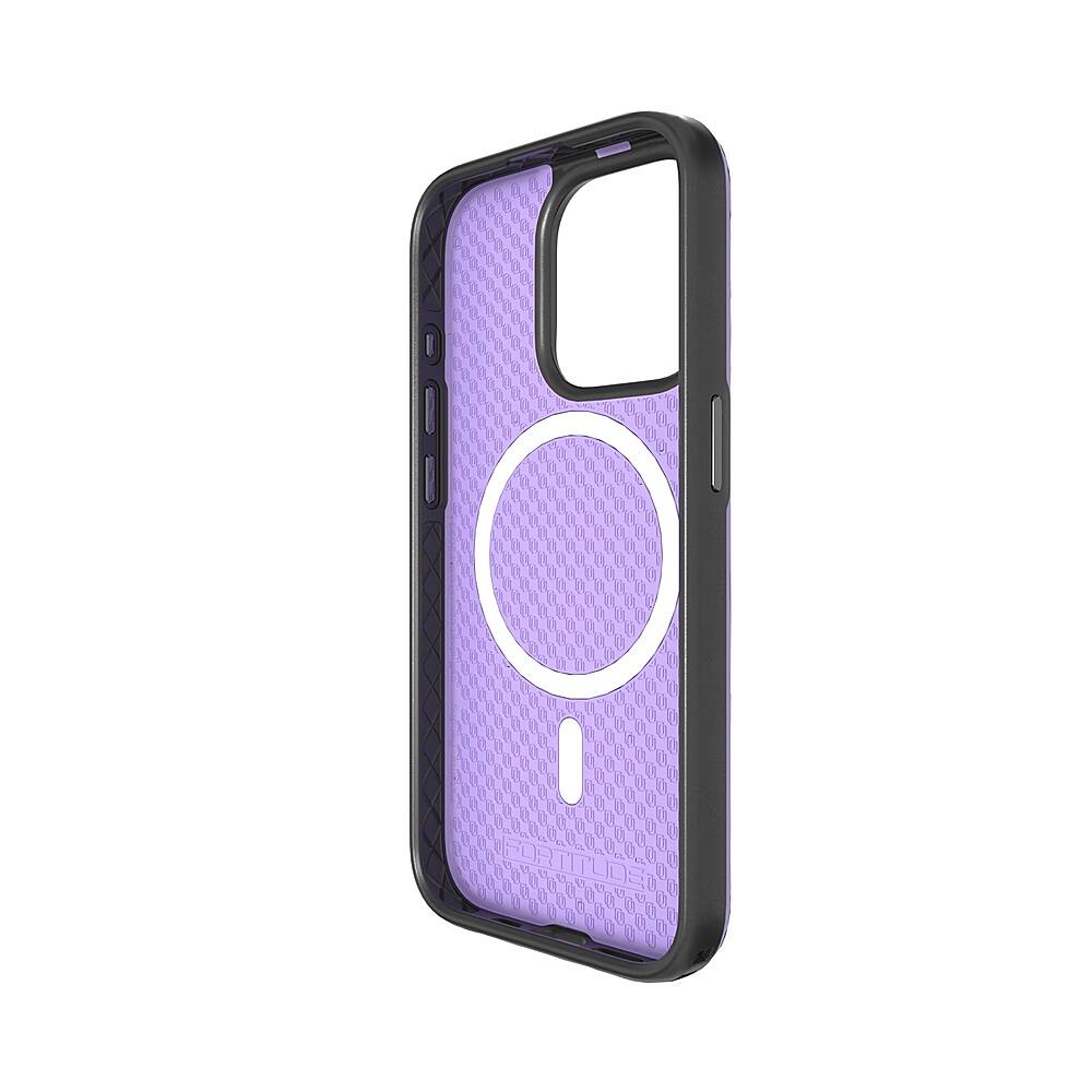Alt View 1. Cellhelmet - Fortitude Series Case with MagSafe for Apple iPhone 15 Pro - Midnight Lilac.