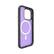Alt View 2. Cellhelmet - Fortitude Series Case with MagSafe for Apple iPhone 15 Pro - Midnight Lilac.
