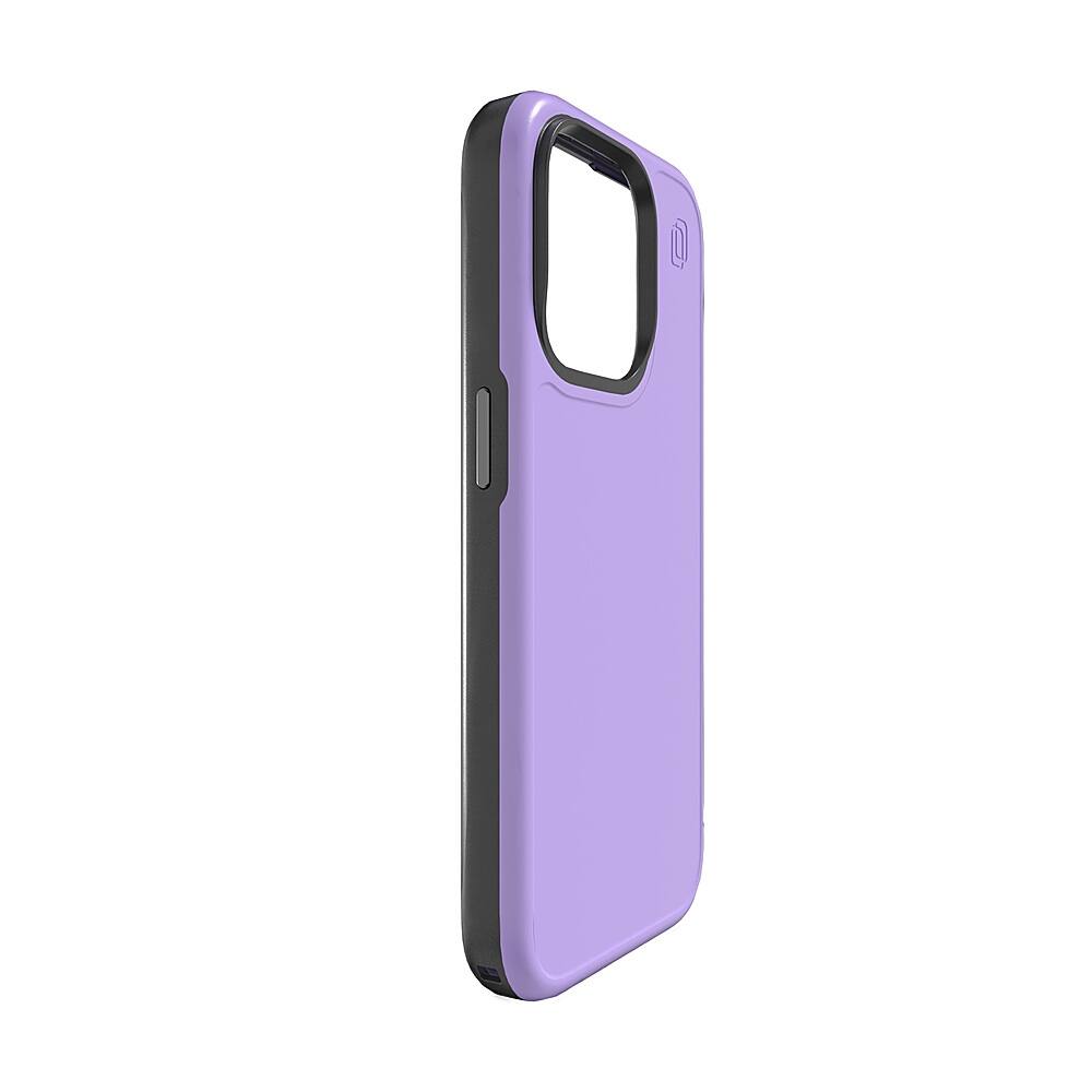 Left. Cellhelmet - Fortitude Series Case with MagSafe for Apple iPhone 15 Pro - Midnight Lilac.