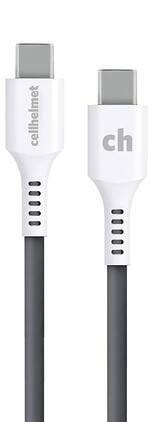 Cellhelmet - 10' Type-C to Type-C Charge and Sync Cable - Gray