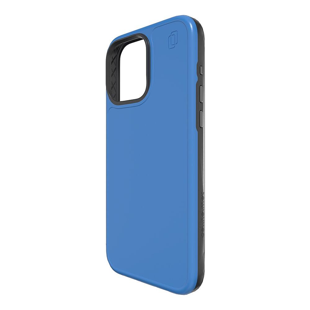 Angle. Cellhelmet - Fortitude Series Case with MagSafe for Apple iPhone 15 Pro Max - Bermuda Blue.