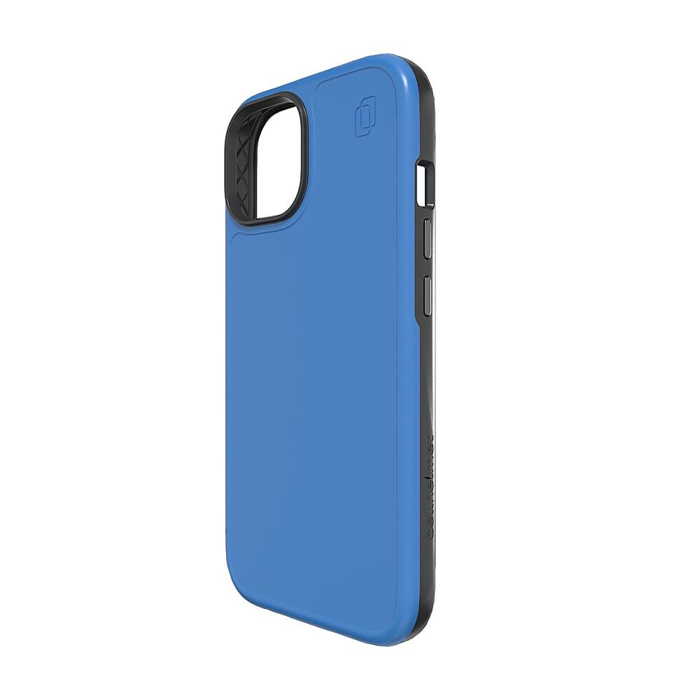 Angle. Cellhelmet - Fortitude Series Case with MagSafe for Apple iPhone 15 - Bermuda Blue.