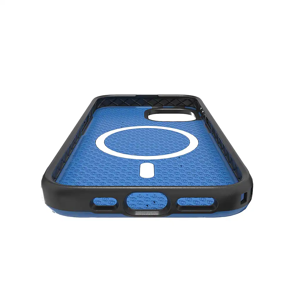 Alt View 13. Cellhelmet - Fortitude Series Case with MagSafe for Apple iPhone 15 - Bermuda Blue.