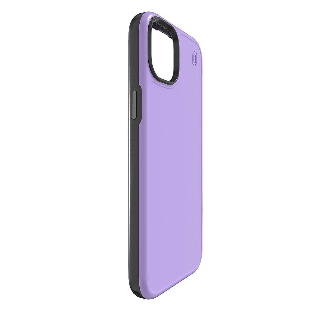 Left. Cellhelmet - Fortitude Series Case with MagSafe for Apple iPhone 15 Plus - Midnight Lilac.