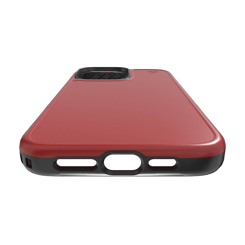 Alt View 12. Cellhelmet - Fortitude Series Case with MagSafe for Apple iPhone 15 Pro Max - Scarlett Red.