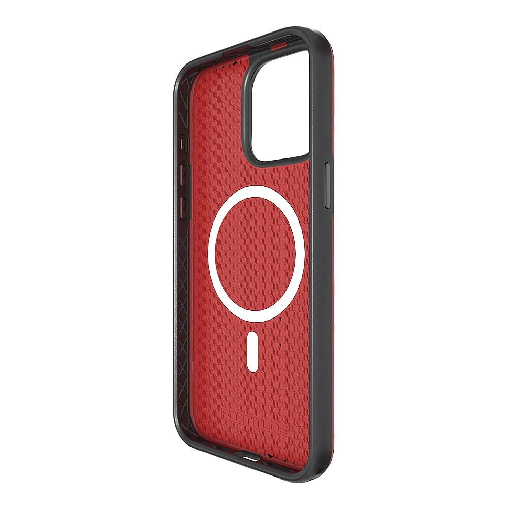 Alt View 1. Cellhelmet - Fortitude Series Case with MagSafe for Apple iPhone 15 Pro Max - Scarlett Red.