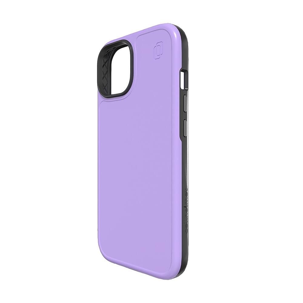 Angle. Cellhelmet - Fortitude Series Case with MagSafe for Apple iPhone 15 - Midnight Lilac.