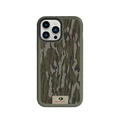 Front. Cellhelmet - Mossy Oak Fortitude Case for Apple iPhone 13 Pro Max - Olive Drab Green.