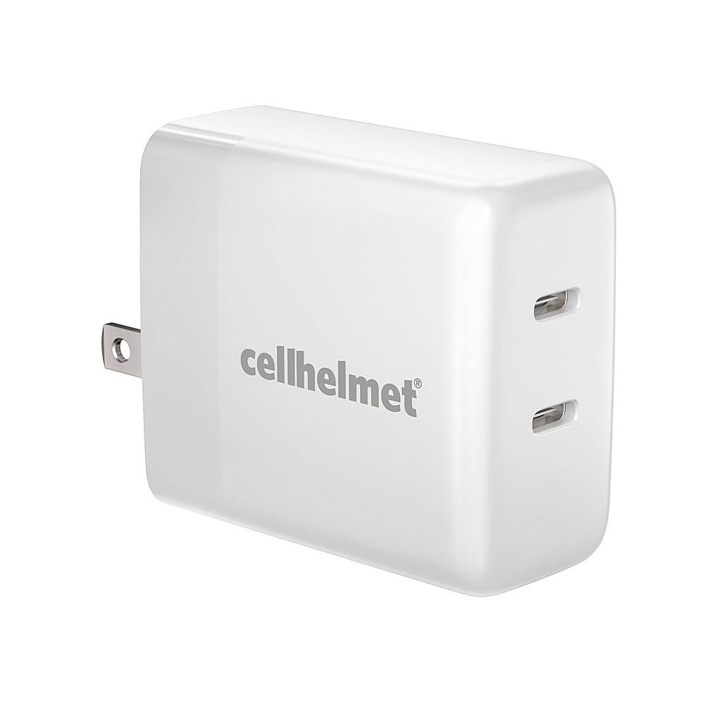 Front. Cellhelmet - 20W Power Delivery Dual Type-C with Total 40W Output - White.