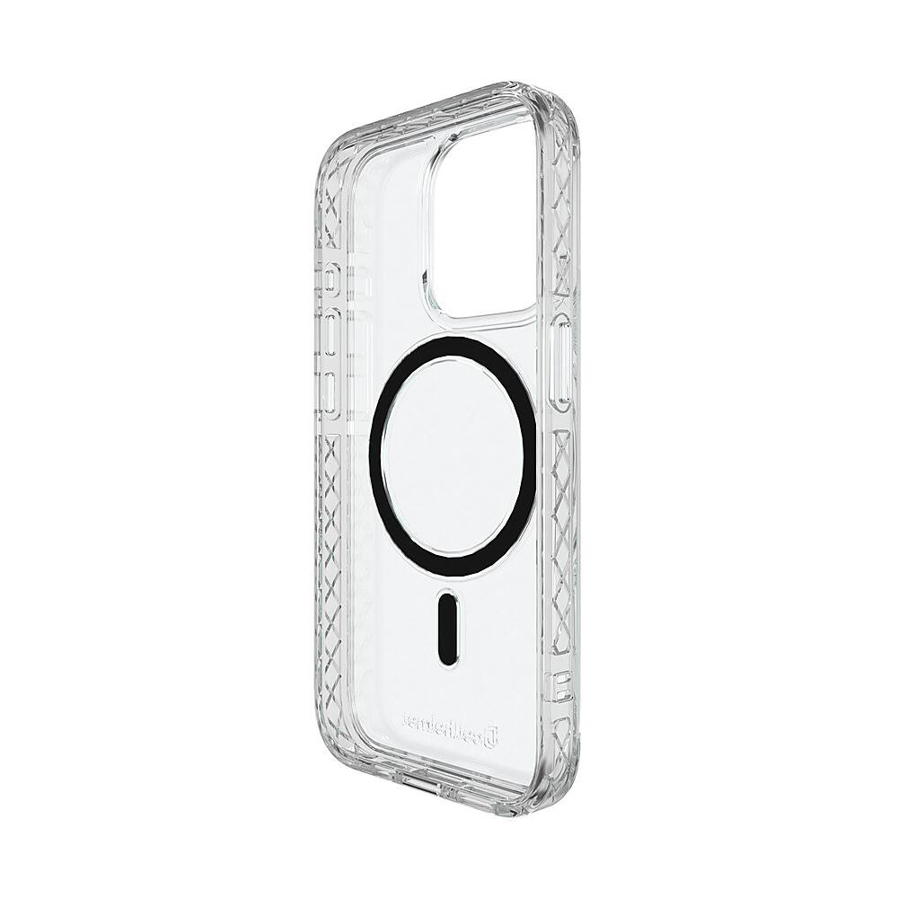 Left. Cellhelmet - Mossy Oak Magnitude Case for Apple iPhone 15 Pro - Crystal Clear.