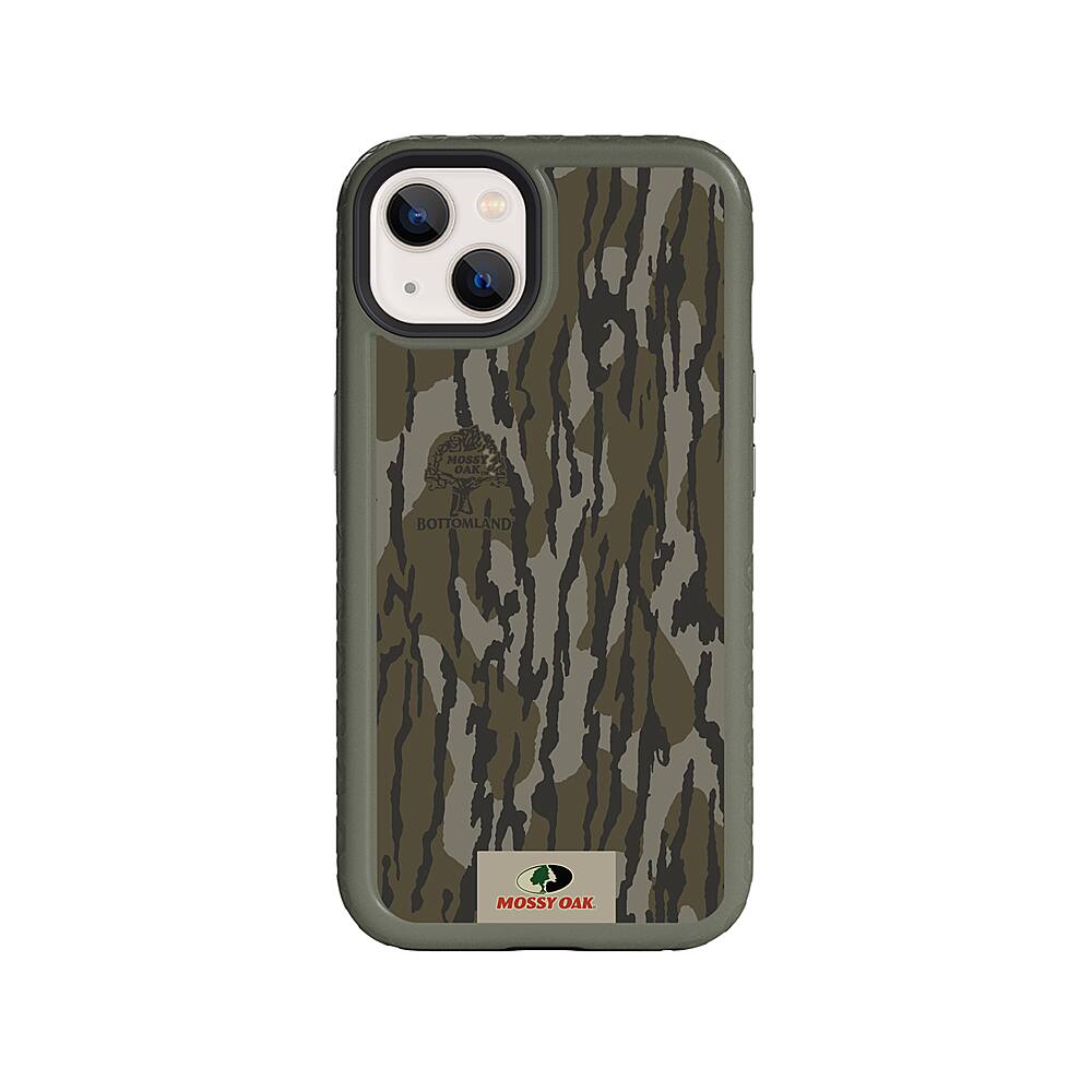Front. Cellhelmet - Mossy Oak Fortitude Case with MagSafe for Apple iPhone 13 - Olive Drab Green.