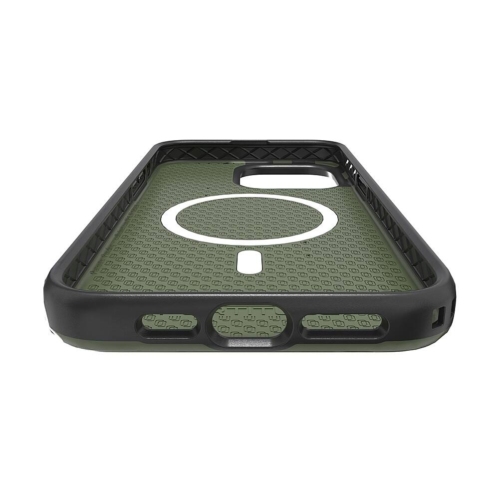 Alt View 13. Cellhelmet - Fortitude Series Case with MagSafe for Apple iPhone 15 Pro Max - Olive Green.
