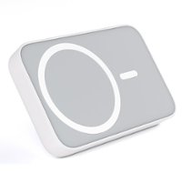 Cellhelmet - 5,000mAh Power Bank Wireless Charging with MagSafe - White - Front_Zoom