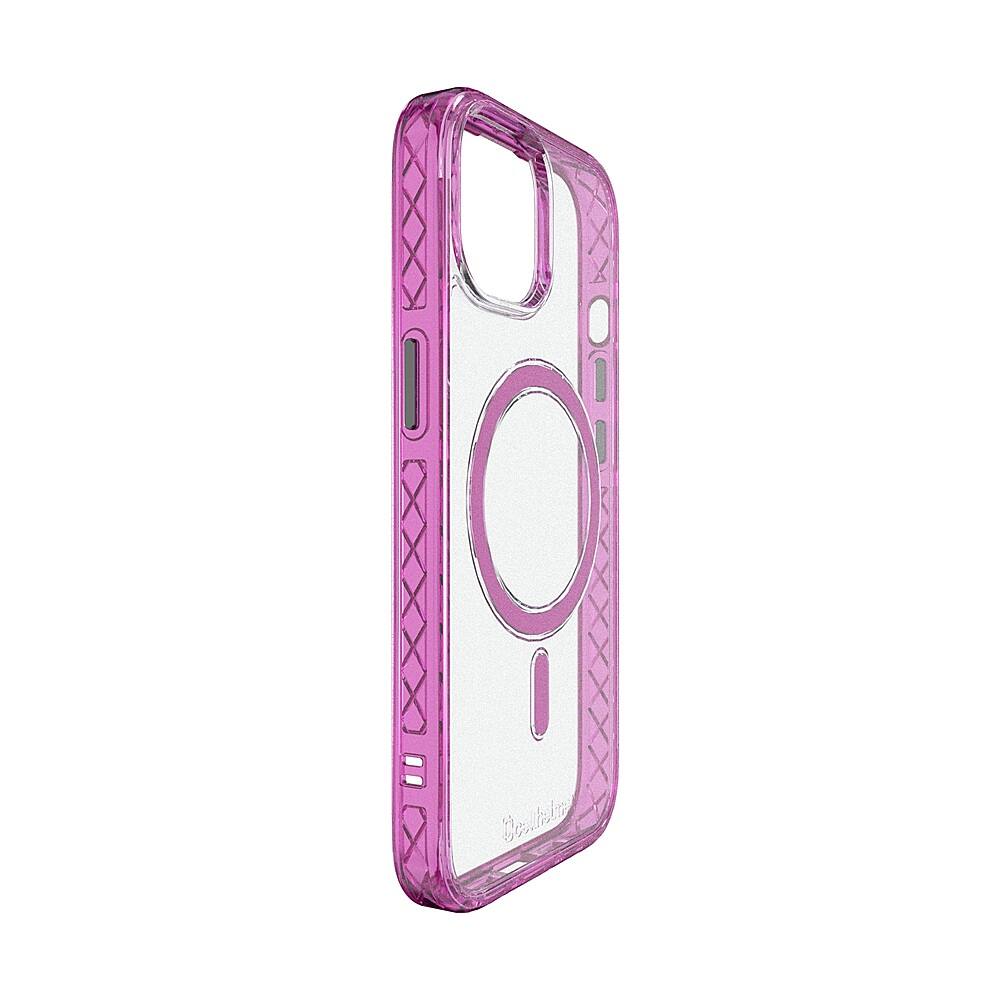 Left. Cellhelmet - Magnitude Series Case with MagSafe for Apple iPhone 15 - Vivid Magenta.
