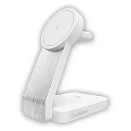 Cellhelmet - 3-in-1 Charging Stand with 3' Charging Cable for Wireless Charging compatible Phone, Watch, and Ear Buds - White