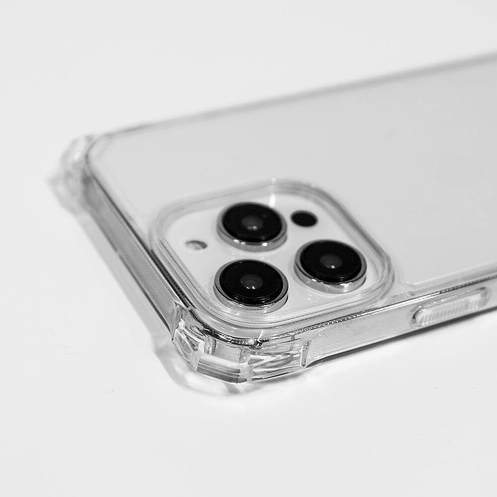 Left. Bryten - Glacier 4-Way Carry Case for Apple iPhone 14 Pro - Clear.