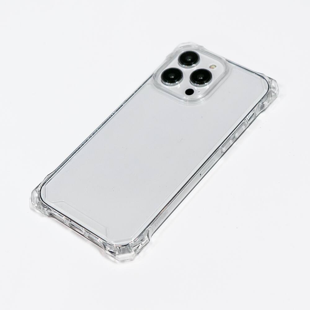Angle. Bryten - Glacier 4-Way Carry Case for Apple iPhone 14 Pro - Clear.