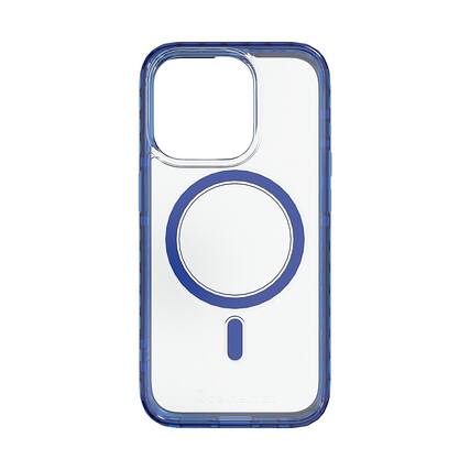 Front. Cellhelmet - Magnitude Series Case with MagSafe for Apple iPhone 15 Pro - Bermuda Blue.
