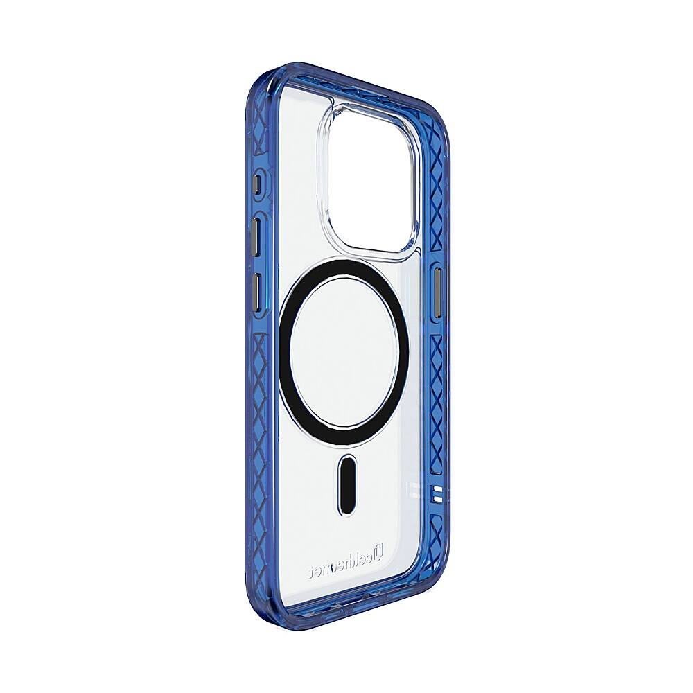 Alt View 2. Cellhelmet - Magnitude Series Case with MagSafe for Apple iPhone 15 Pro - Bermuda Blue.