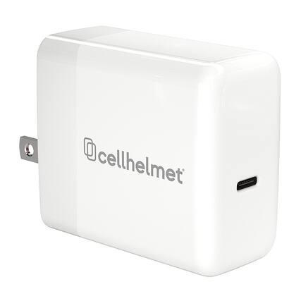 Front. Cellhelmet - 45W Power Delivery Wall Plug - White.
