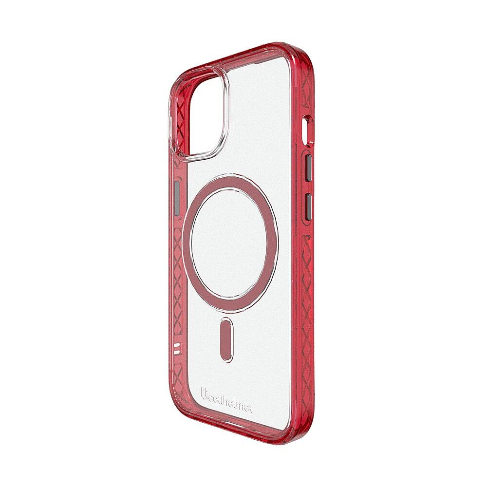 Angle. Cellhelmet - Magnitude Series Case with MagSafe for Apple iPhone 15 - Scarlett Red.