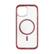 Front. Cellhelmet - Magnitude Series Case with MagSafe for Apple iPhone 15 - Scarlett Red.