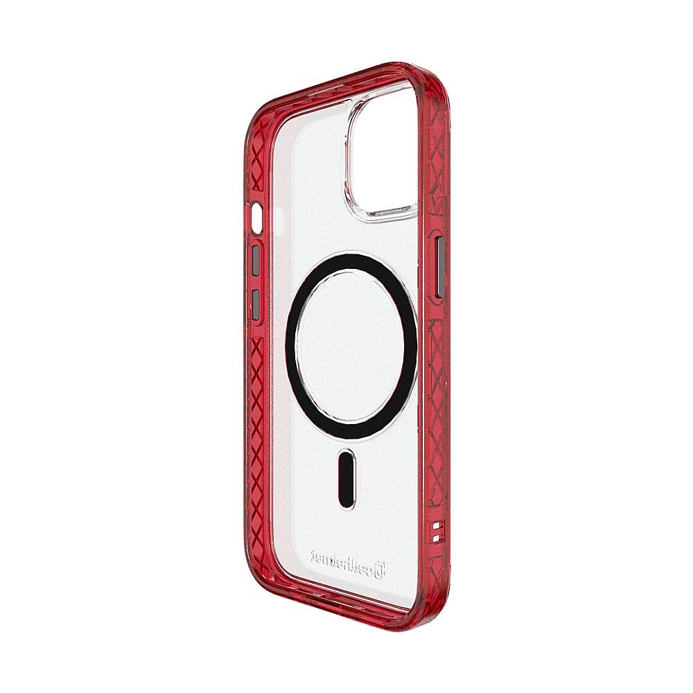 Alt View 1. Cellhelmet - Magnitude Series Case with MagSafe for Apple iPhone 15 - Scarlett Red.