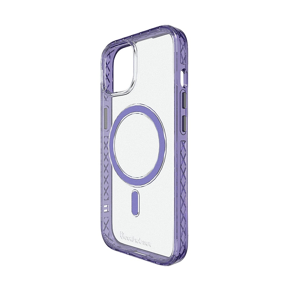 Angle View: Cellhelmet - Magnitude Series Case with MagSafe for Apple iPhone 15 - Midnight Lilac