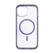 Front. Cellhelmet - Magnitude Series Case with MagSafe for Apple iPhone 15 - Midnight Lilac.
