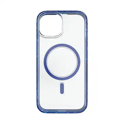 Front. Cellhelmet - Magnitude Series Case with MagSafe for Apple iPhone 15 - Bermuda Blue.