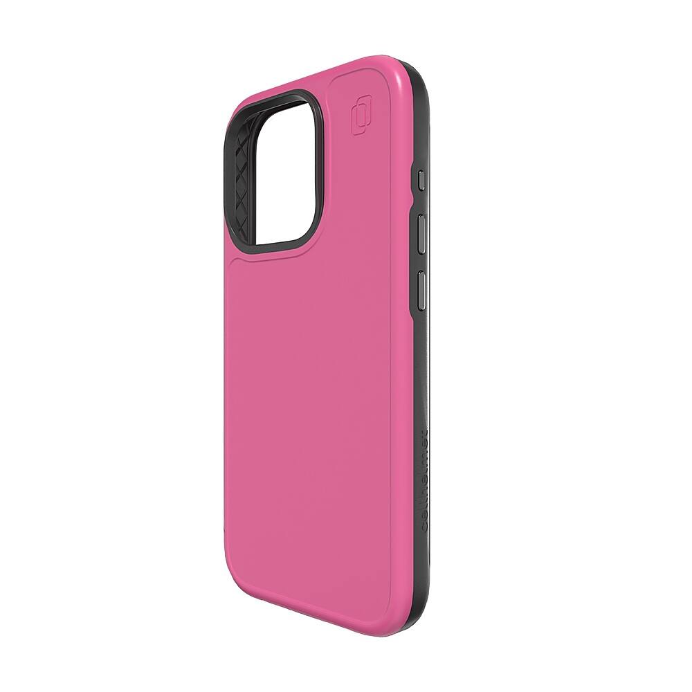 Angle. Cellhelmet - Fortitude Series Case with MagSafe for Apple iPhone 15 Pro - Vivid Magenta.
