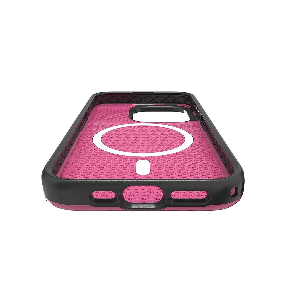 Alt View 13. Cellhelmet - Fortitude Series Case with MagSafe for Apple iPhone 15 Pro - Vivid Magenta.