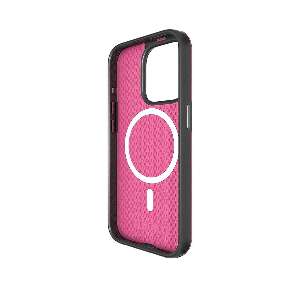 Alt View 1. Cellhelmet - Fortitude Series Case with MagSafe for Apple iPhone 15 Pro - Vivid Magenta.