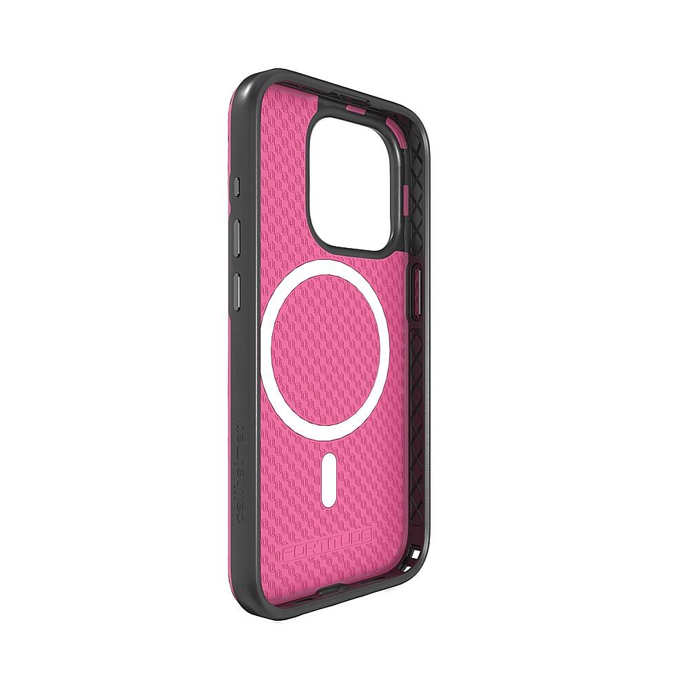 Alt View 2. Cellhelmet - Fortitude Series Case with MagSafe for Apple iPhone 15 Pro - Vivid Magenta.