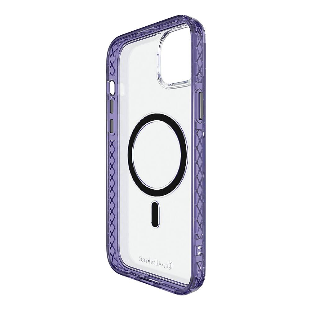 Alt View 1. Cellhelmet - Magnitude Series Case with MagSafe for Apple iPhone 15 Plus - Midnight Lilac.