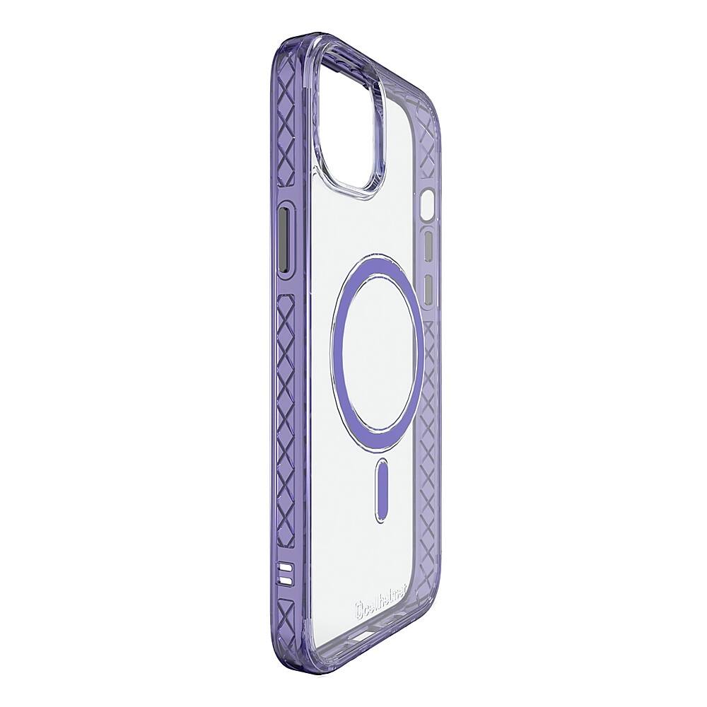 Left. Cellhelmet - Magnitude Series Case with MagSafe for Apple iPhone 15 Plus - Midnight Lilac.