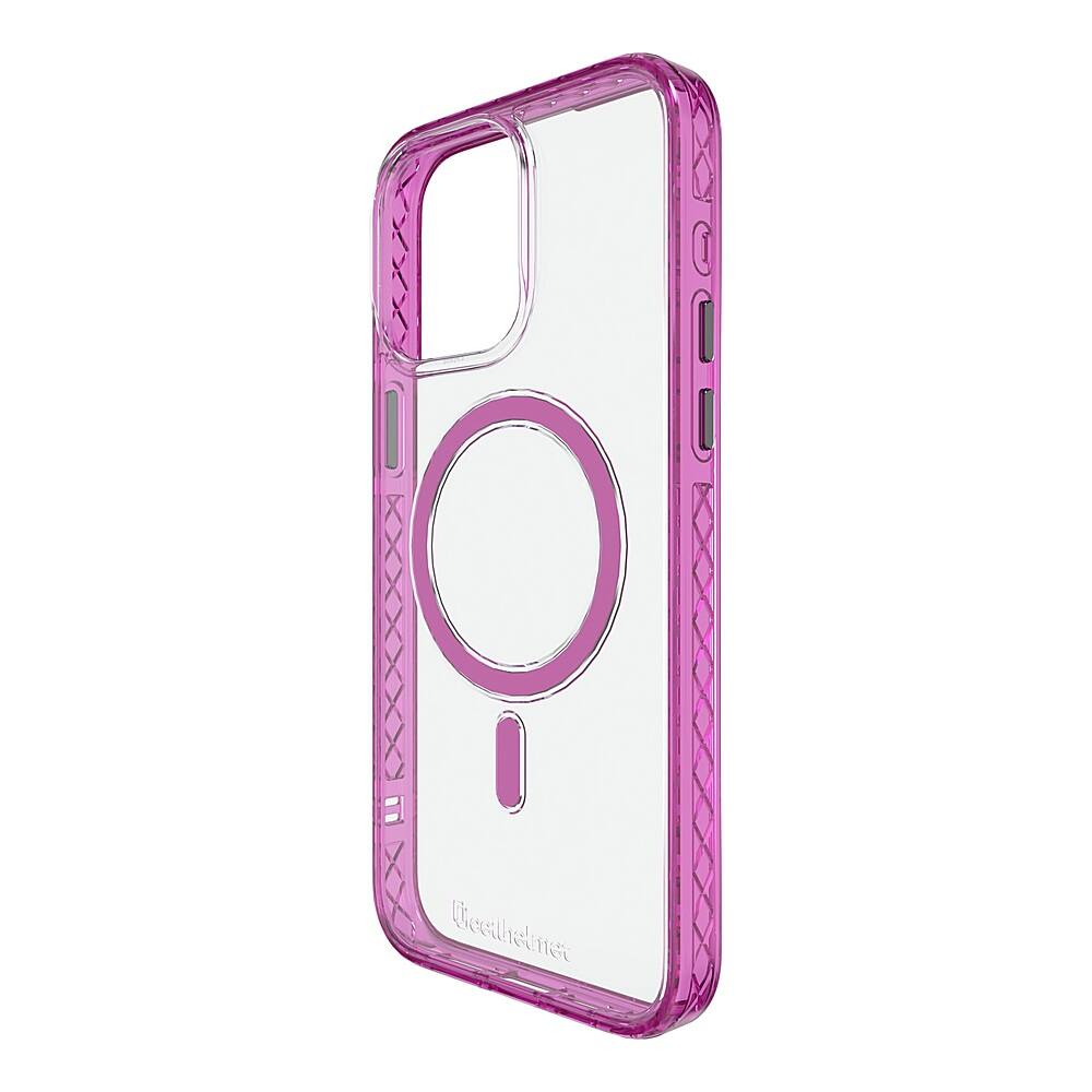 Angle. Cellhelmet - Magnitude Series Case with MagSafe for Apple iPhone 15 Pro Max - Vivid Magenta.