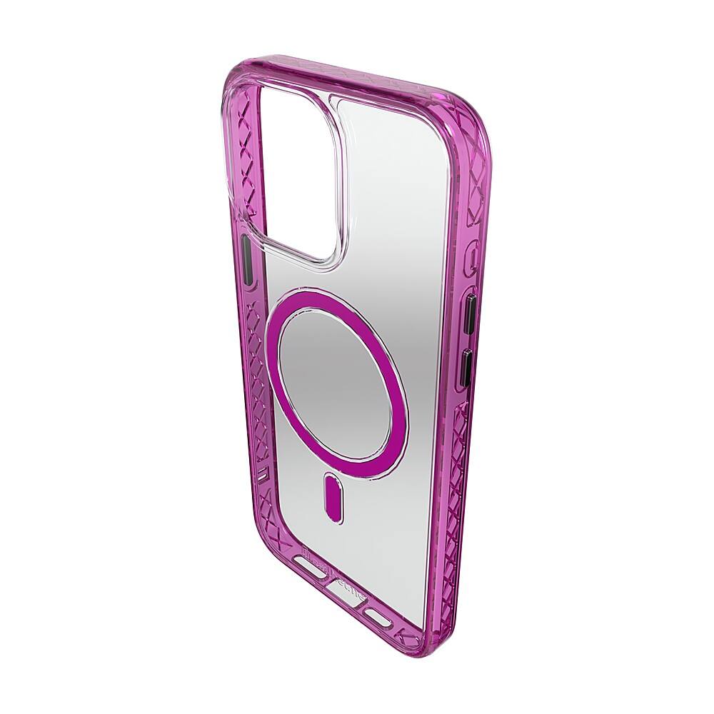Alt View 11. Cellhelmet - Magnitude Series Case with MagSafe for Apple iPhone 15 Pro Max - Vivid Magenta.