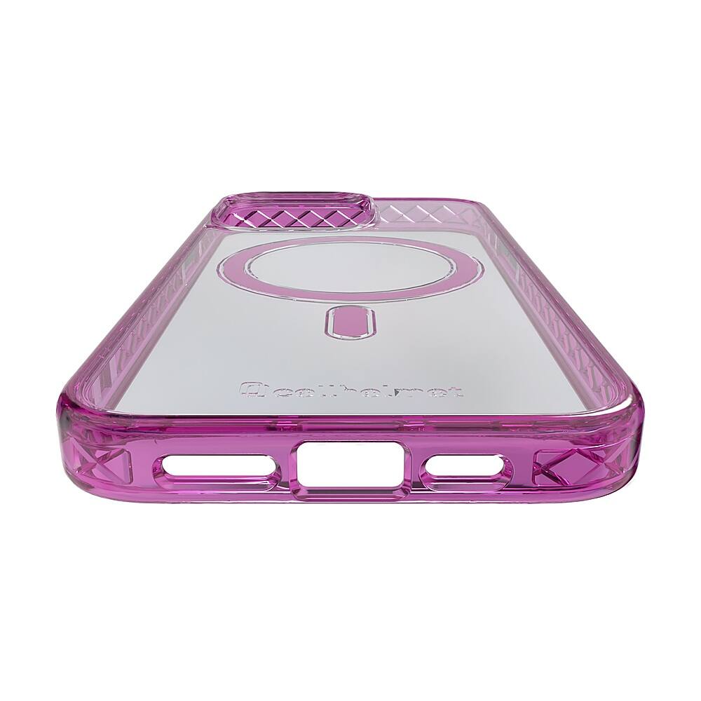 Alt View 12. Cellhelmet - Magnitude Series Case with MagSafe for Apple iPhone 15 Pro Max - Vivid Magenta.