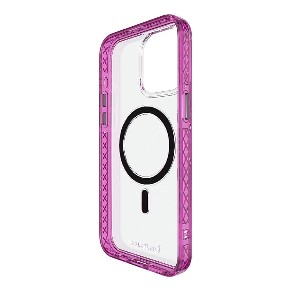 Alt View 1. Cellhelmet - Magnitude Series Case with MagSafe for Apple iPhone 15 Pro Max - Vivid Magenta.