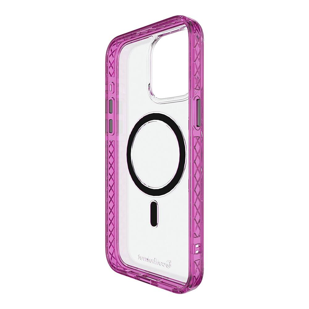 Alt View 1. Cellhelmet - Magnitude Series Case with MagSafe for Apple iPhone 15 Pro Max - Vivid Magenta.