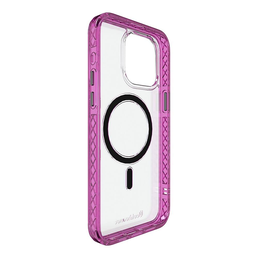 Alt View 2. Cellhelmet - Magnitude Series Case with MagSafe for Apple iPhone 15 Pro Max - Vivid Magenta.