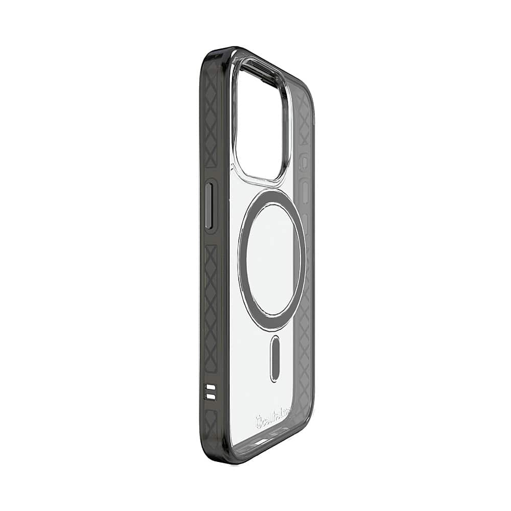 Left View: Cellhelmet - Magnitude Series Case with MagSafe for Apple iPhone 15 Pro - Onyx Black