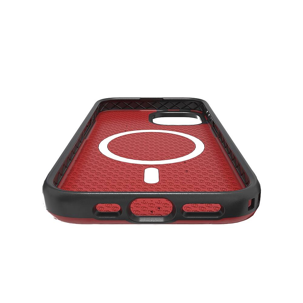 Alt View 13. Cellhelmet - Fortitude Series Case with MagSafe for Apple iPhone 15 - Scarlett Red.