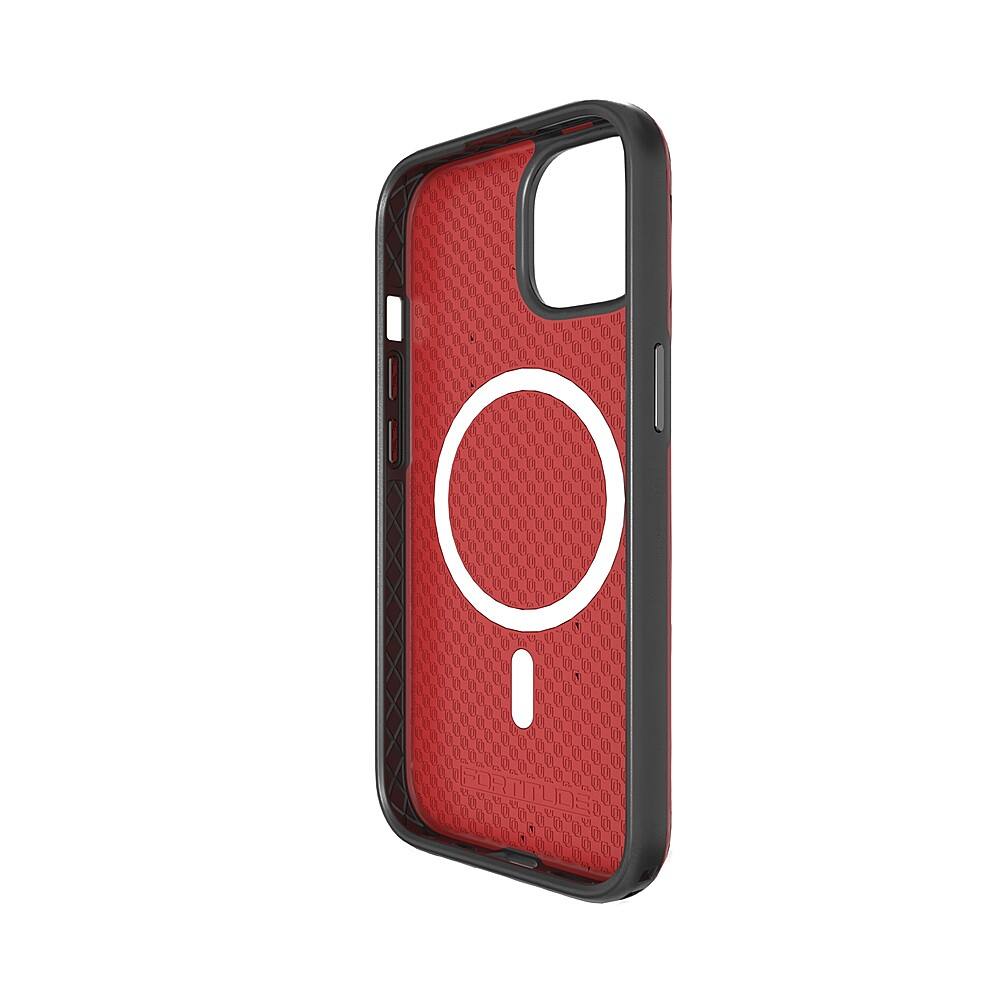 Alt View 1. Cellhelmet - Fortitude Series Case with MagSafe for Apple iPhone 15 - Scarlett Red.