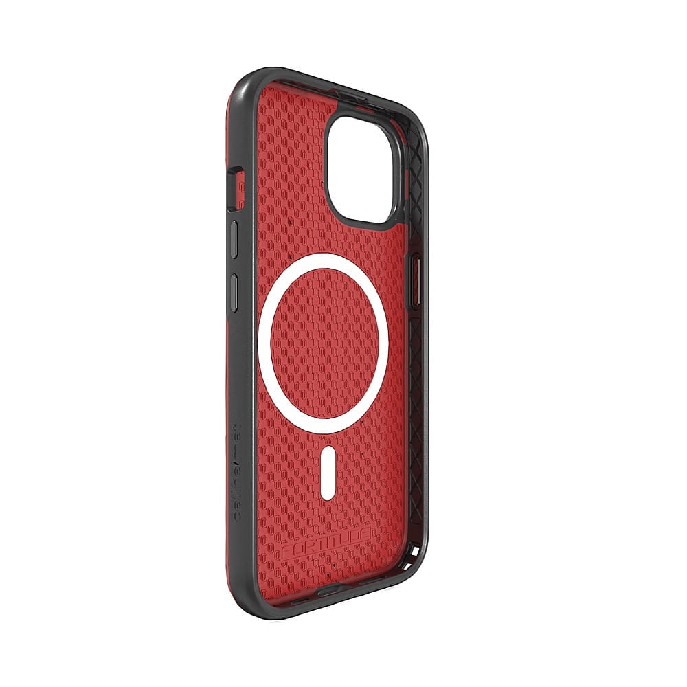 Alt View 2. Cellhelmet - Fortitude Series Case with MagSafe for Apple iPhone 15 - Scarlett Red.
