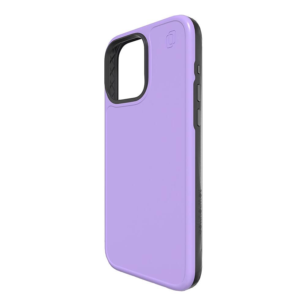 Angle. Cellhelmet - Fortitude Series Case with MagSafe for Apple iPhone 15 Pro Max - Midnight Lilac.