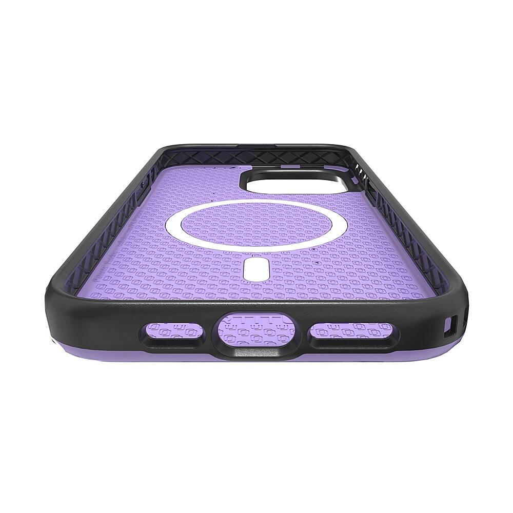 Alt View 13. Cellhelmet - Fortitude Series Case with MagSafe for Apple iPhone 15 Pro Max - Midnight Lilac.