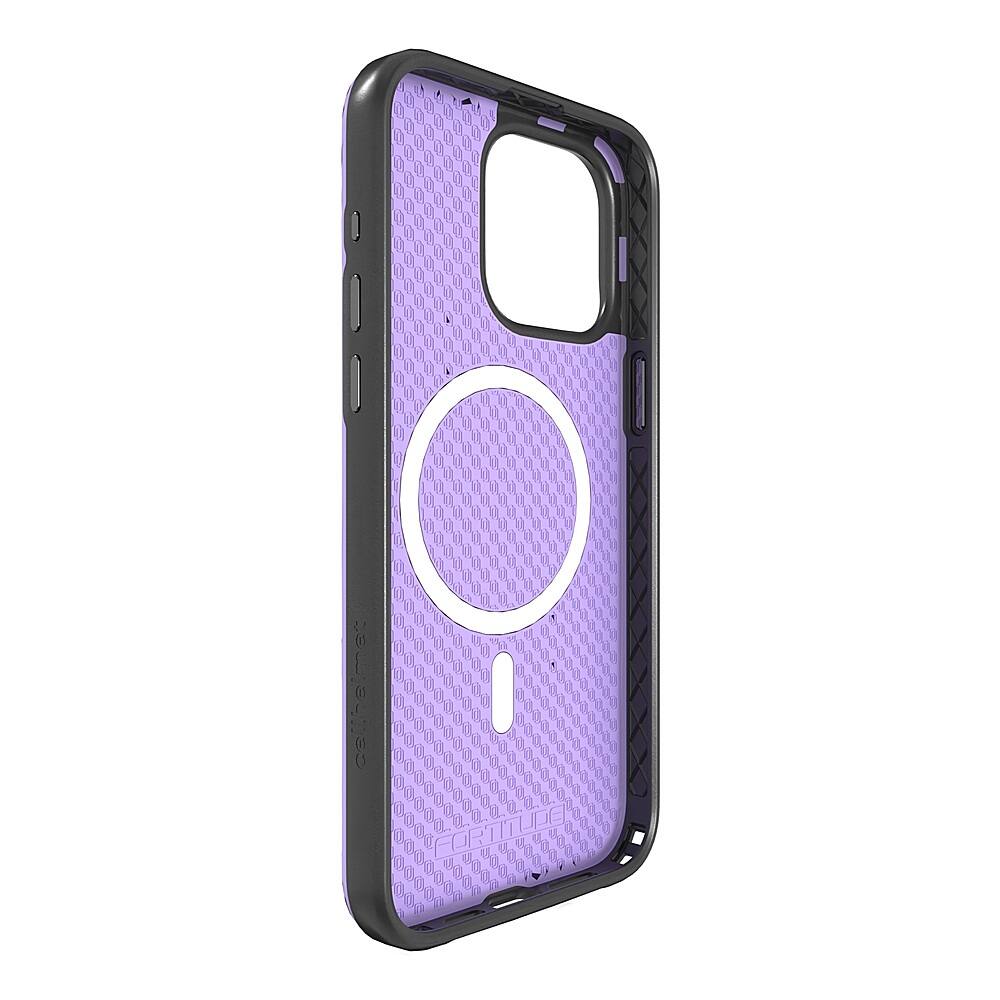 Alt View 2. Cellhelmet - Fortitude Series Case with MagSafe for Apple iPhone 15 Pro Max - Midnight Lilac.