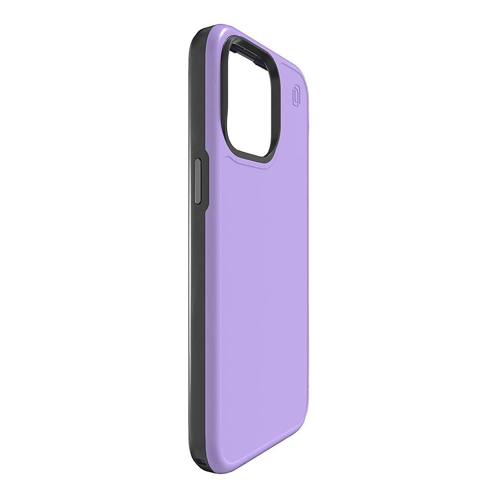Left. Cellhelmet - Fortitude Series Case with MagSafe for Apple iPhone 15 Pro Max - Midnight Lilac.
